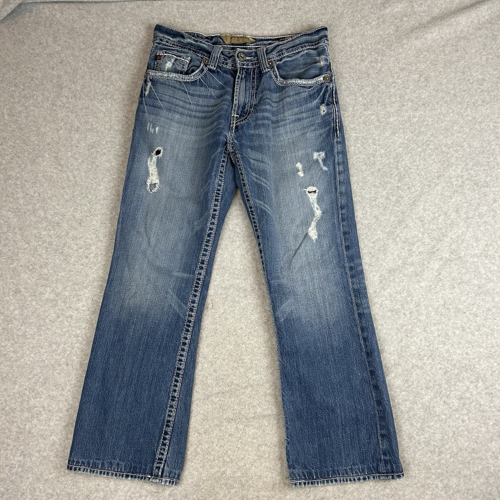 Big Star Pioneer Jeans Mens 31 Regular Boot Cut Denim 100% Cotton Distressed